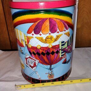 Vintage Balloons End of the Trail popcorn tin